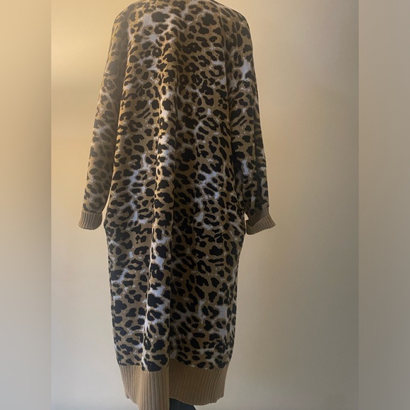 New York & Company Leopard Print Long Sweater - Picture 5 of 5
